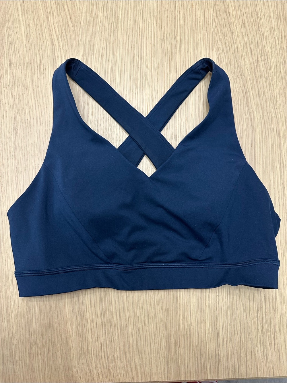 Lululemon Navy Blue Cross-Back Sports  Bralette